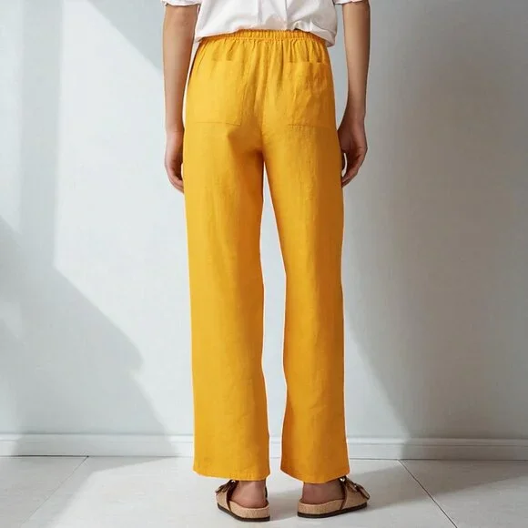 J. Crew Tall new Soleil pant in linen Size Small Tall - Picture 2 of 14